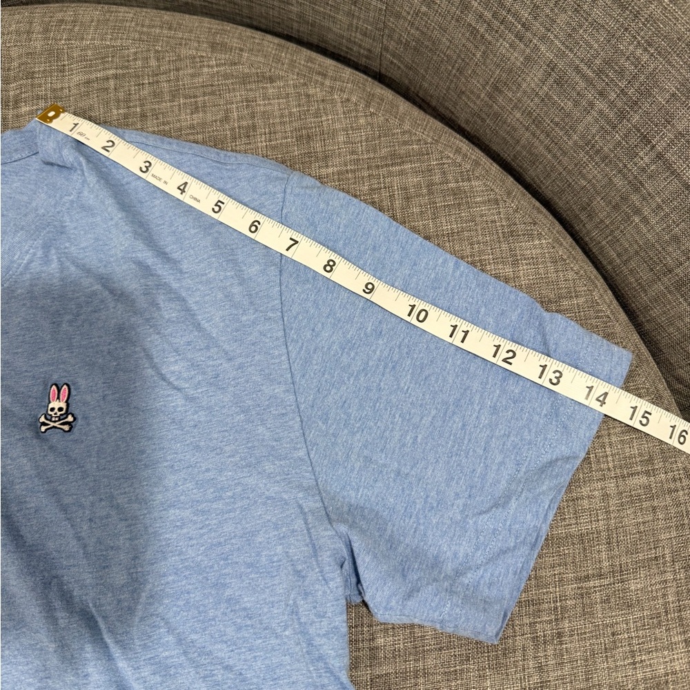 Psycho Bunny Men's Light Blue Short Sleeve Tee - Picture 7 of 8